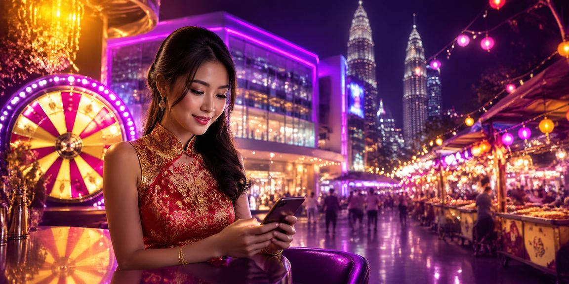 Casino lucky draws and prizes in Kuala Lumpur with a vibrant, luxurious atmosphere